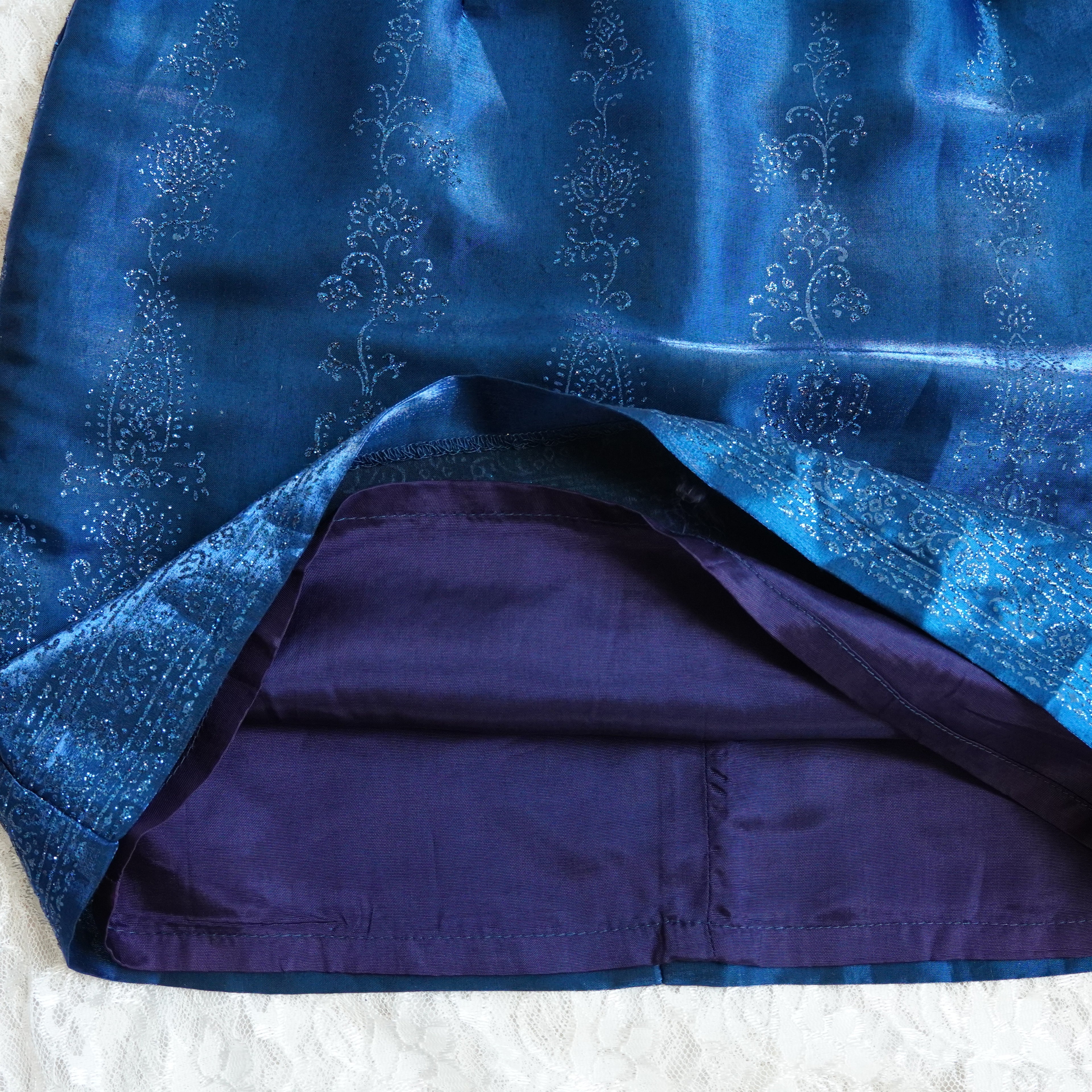 CDC Sapphire Blue Shimmer Sheath Dress | Size 6