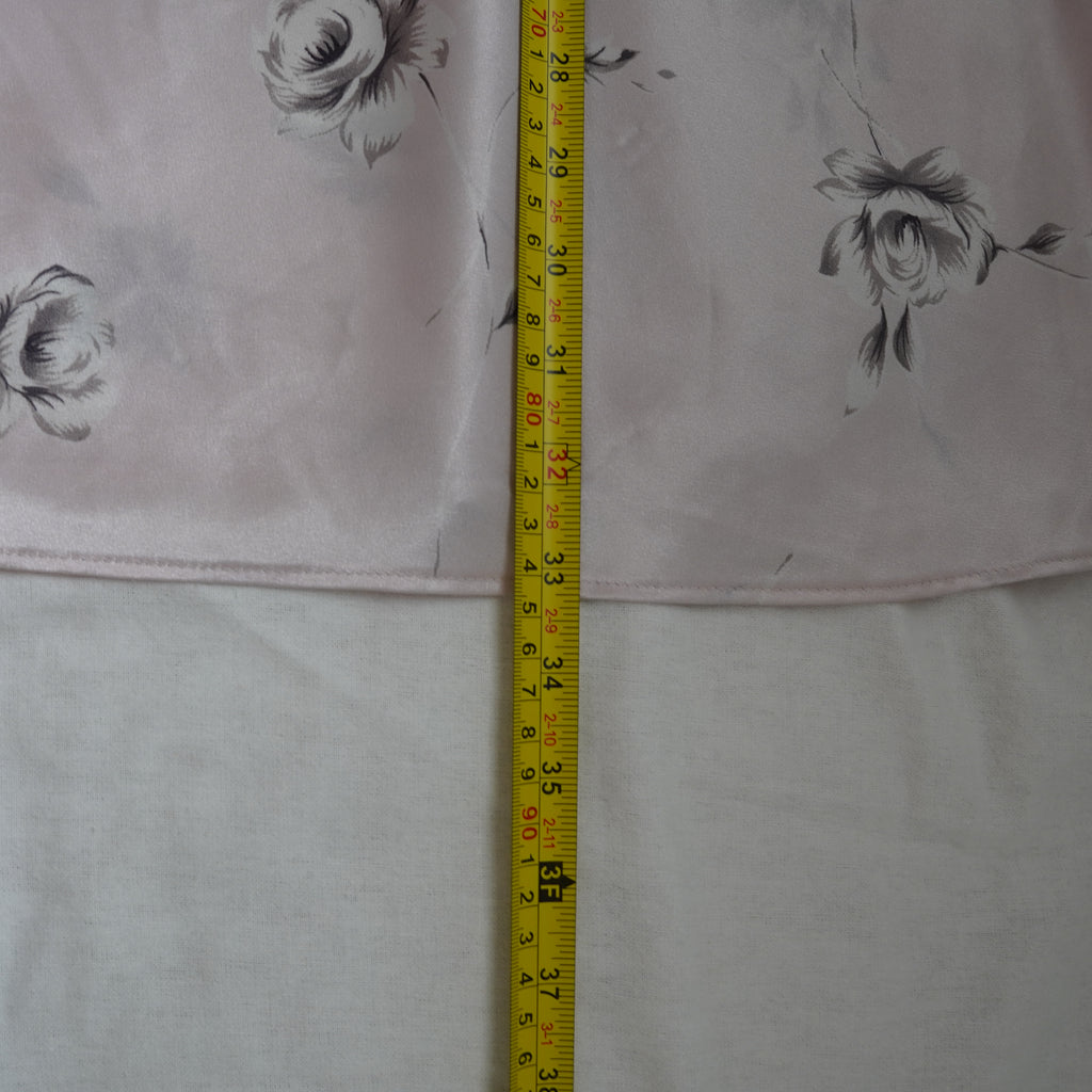 Morgan Taylor Intimates Satin Floral Slip Dress | Y2K | Size M