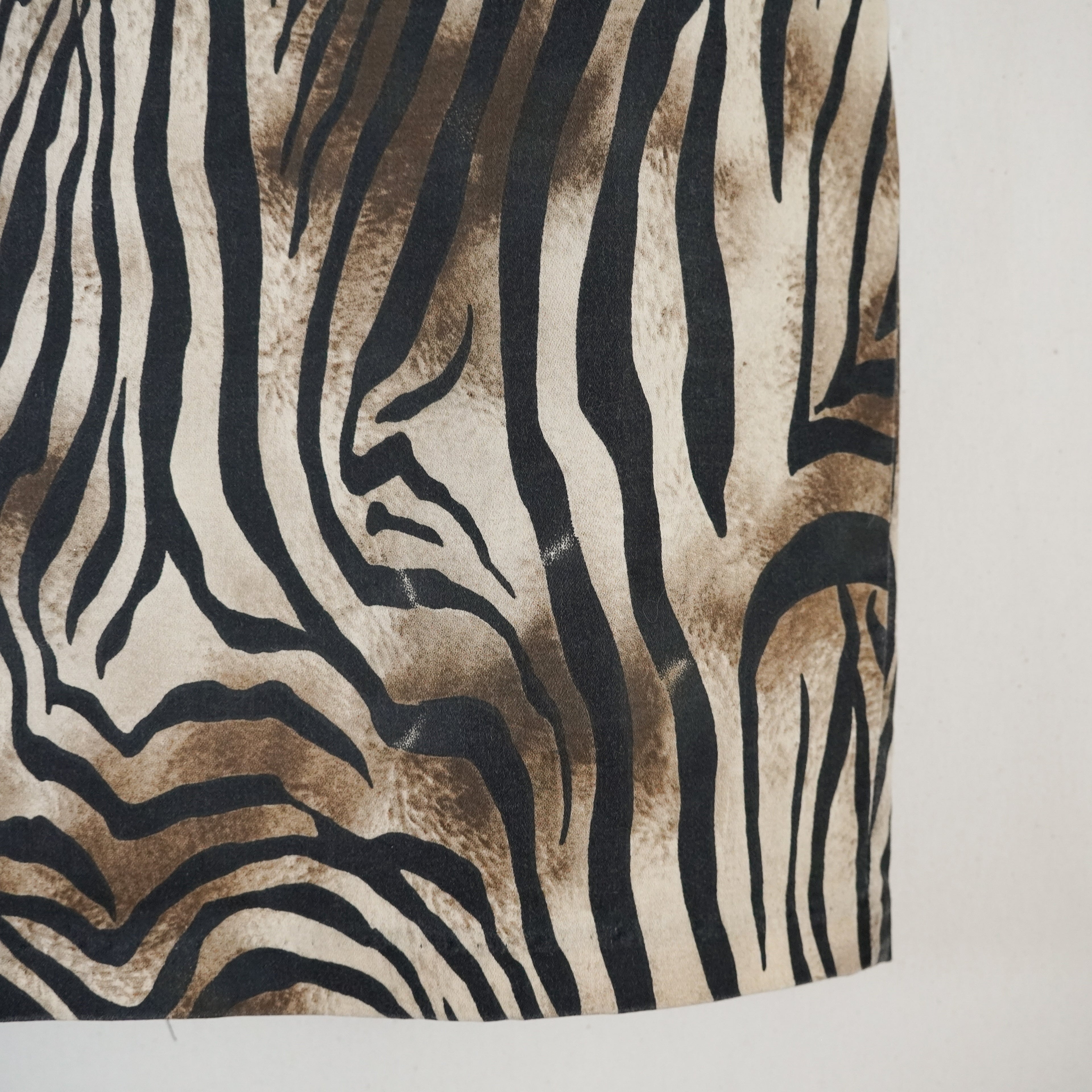 Event Zebra Print High Waist Pencil Skirt | Vintage | Large