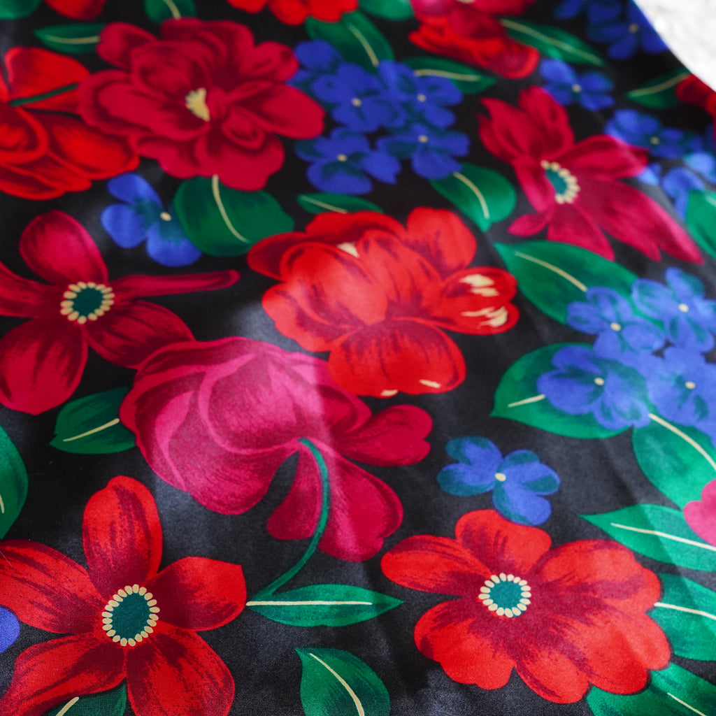 Sedú Satin Floral Mini Slip Dress | Small