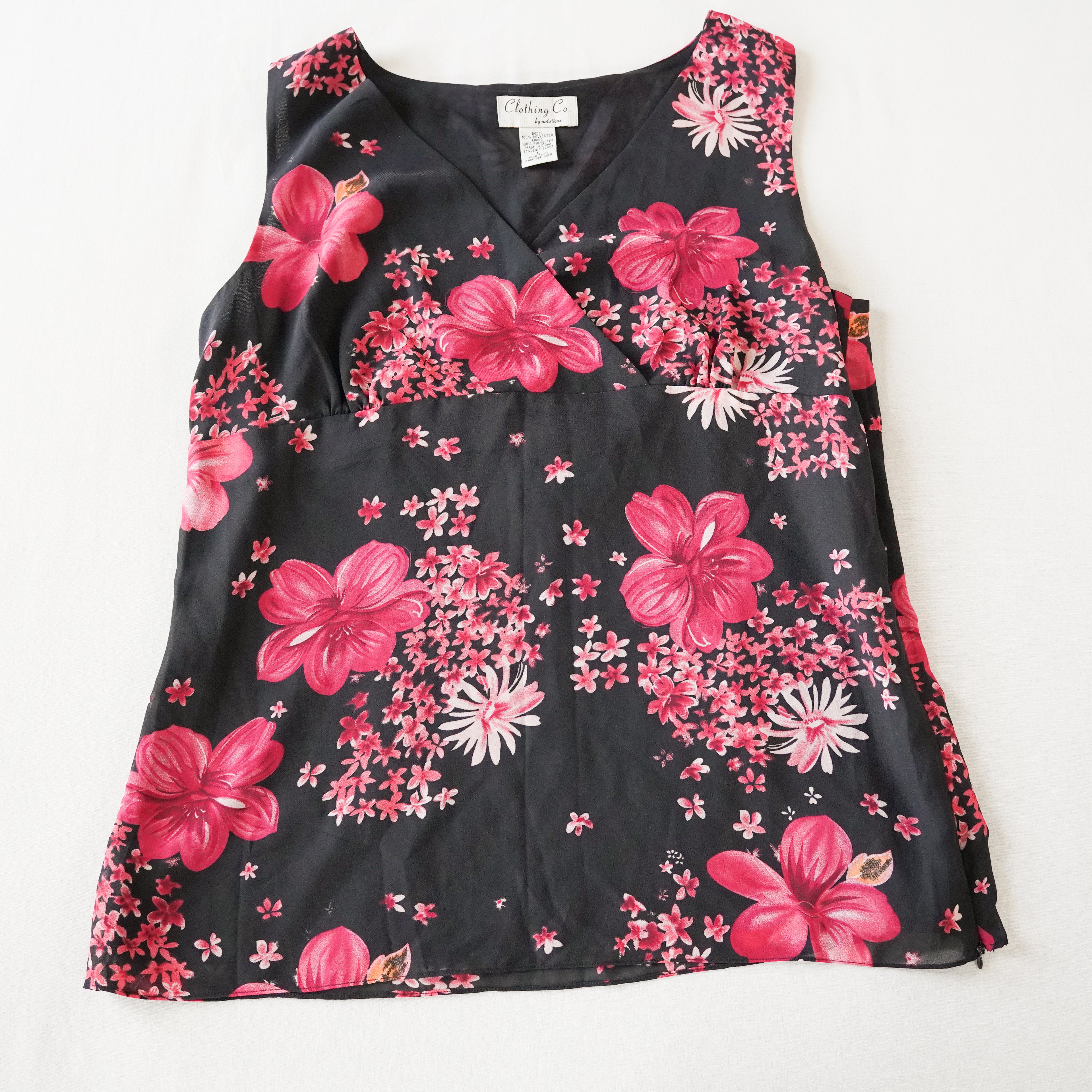 Clothing Co by Notations Floral Blouse | Y2K | Large