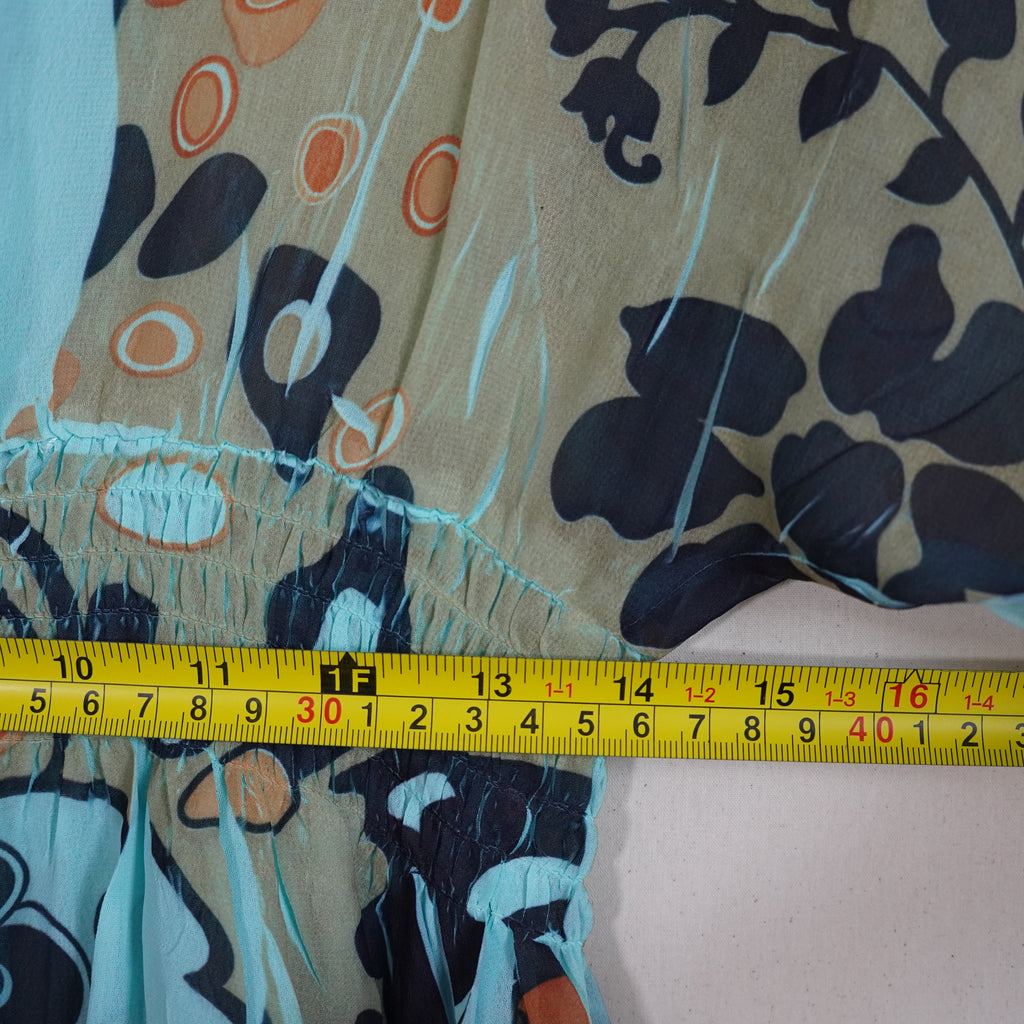 Unique Spectrum Floral Blouse | Y2K | Medium