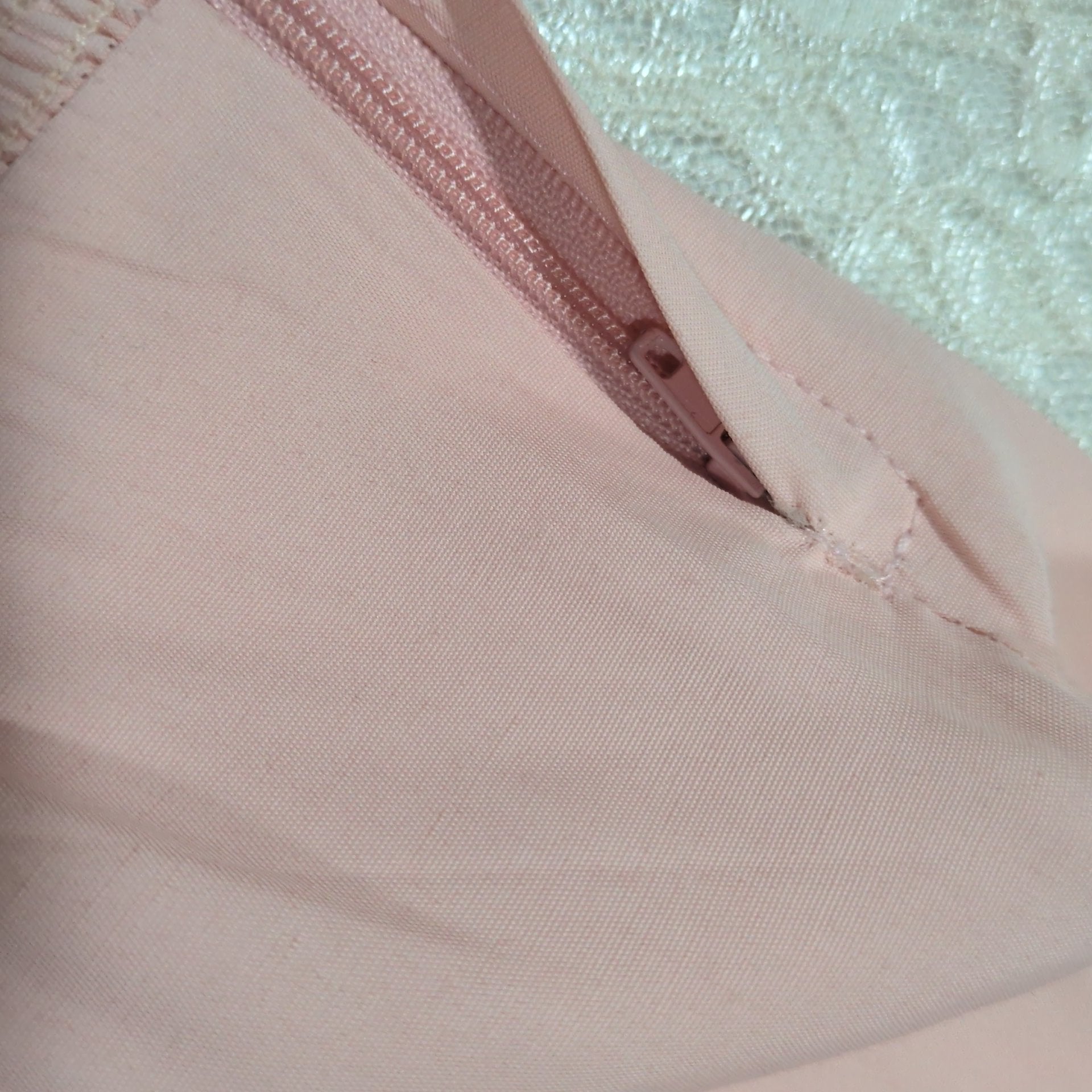Nina Piccalino Blush Pink Ruffle Midi Dress | Vintage | Size Small