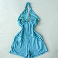Apple Bottoms Rhinestone Halter Romper | Y2K | Size Medium
