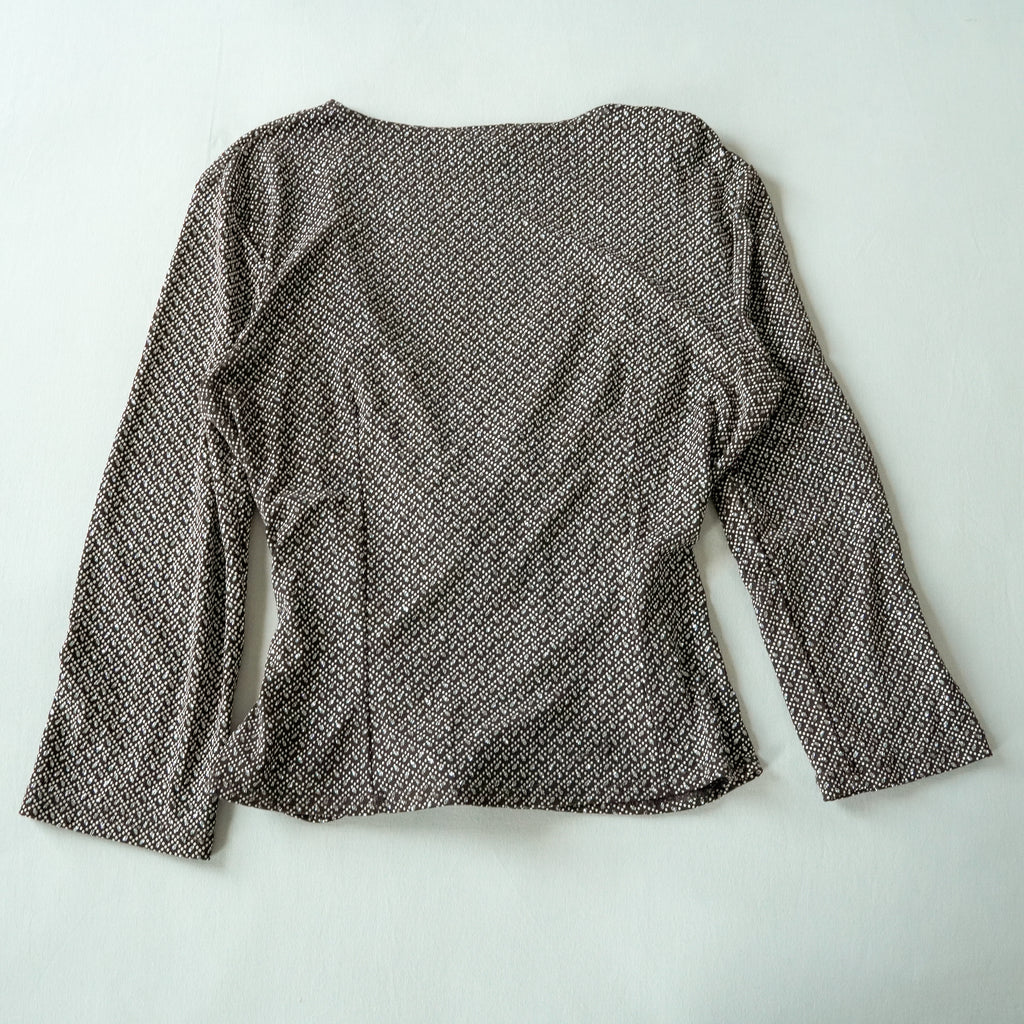 MSK Faux Wrap Long Sleeve Top | Y2K | Size Large