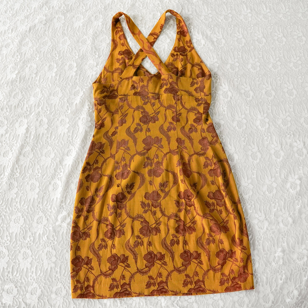 Nicole Miller Floral Brocade Dress | Vintage | Size 8