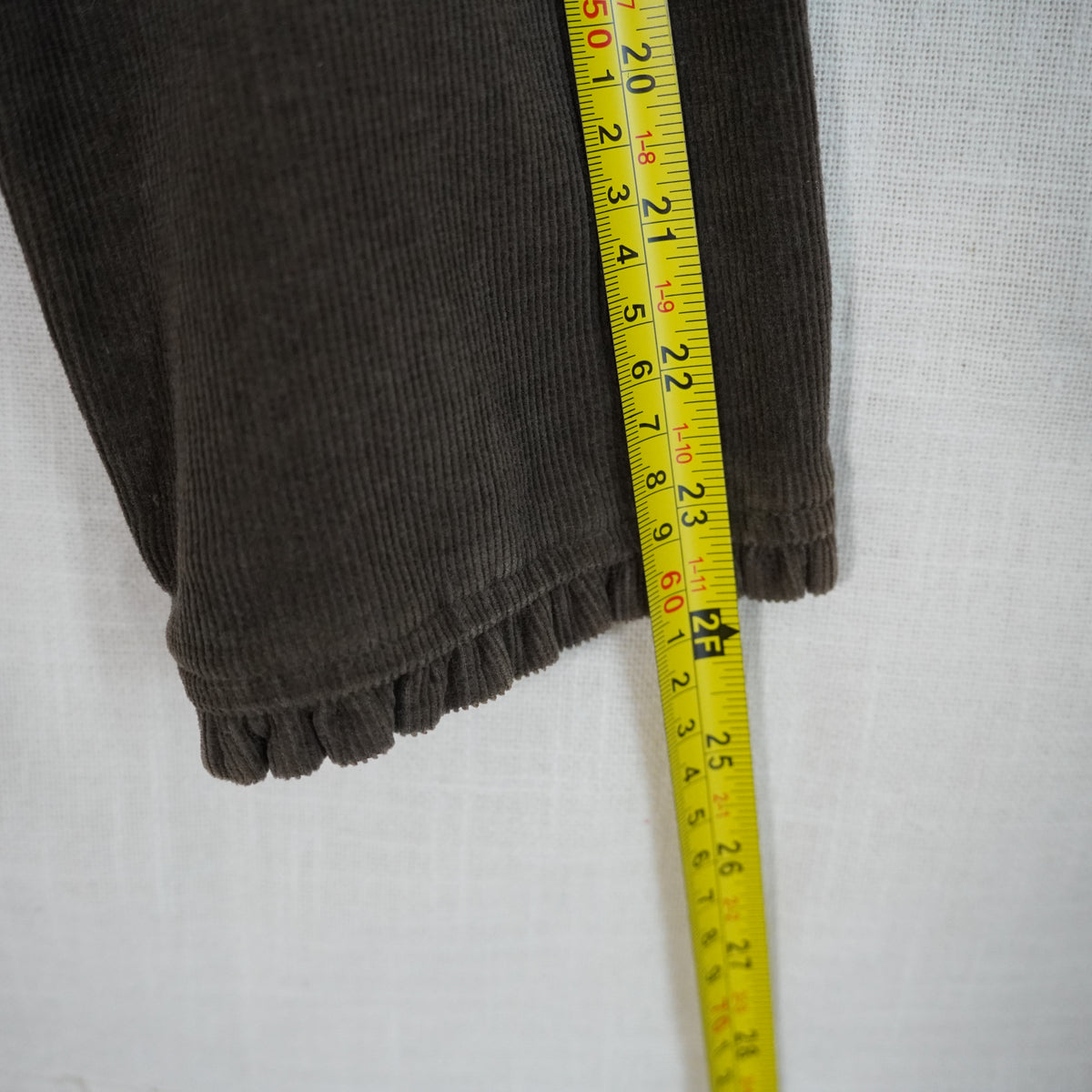 Ambition Corduroy Blazer Jacket Ruffle Trim | Y2K | Large