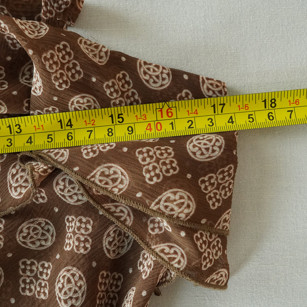 Bandolino Brown Ruffle Cami Top | Y2K | Size 6