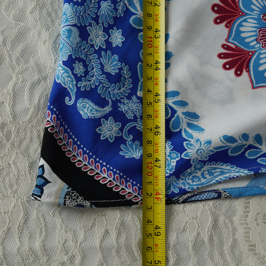 LOFT Petite Blue Floral Paisley Midi Slip Dress | NWT | Size 00P