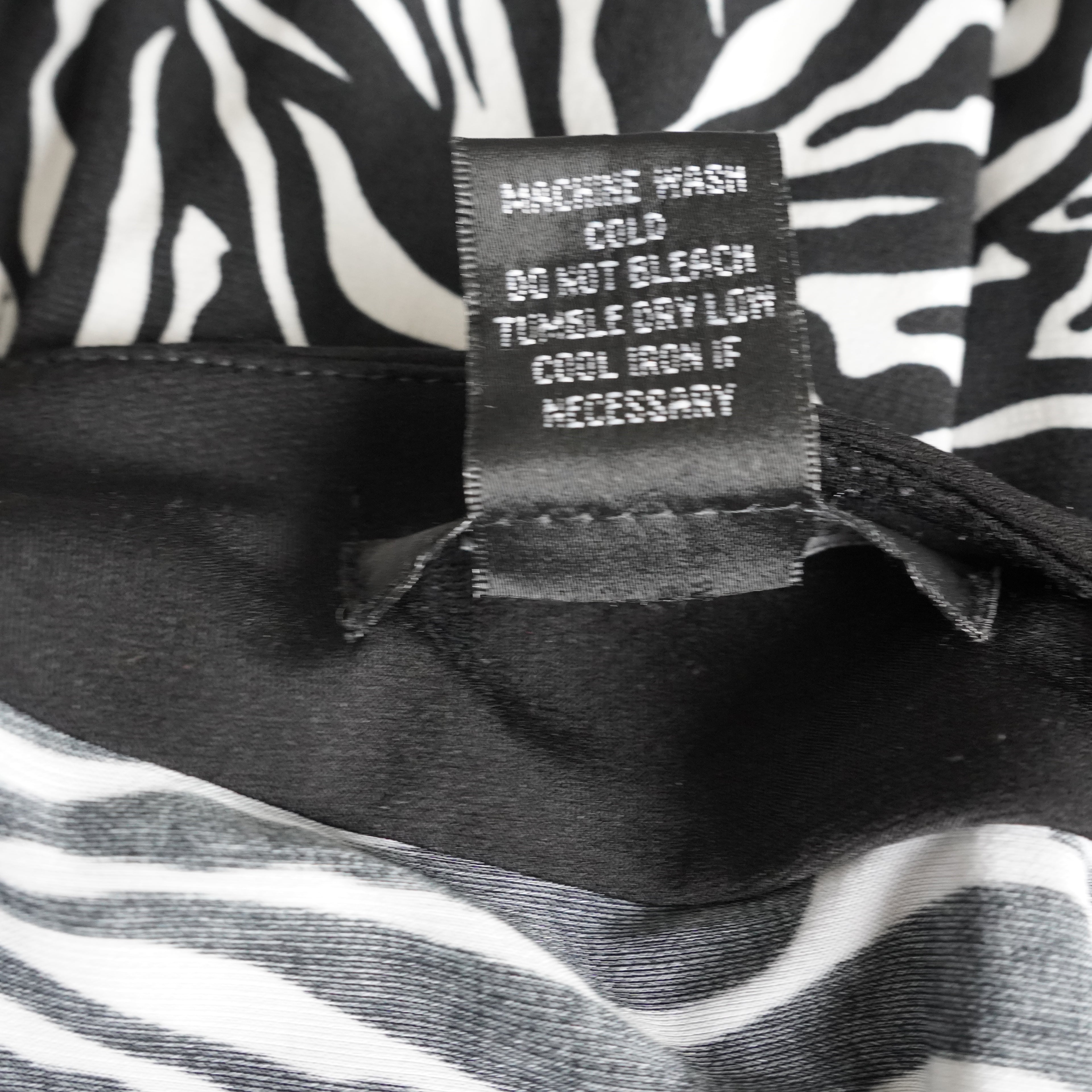 Glamour Zebra Print Maxi Dress | Y2K | Size 8