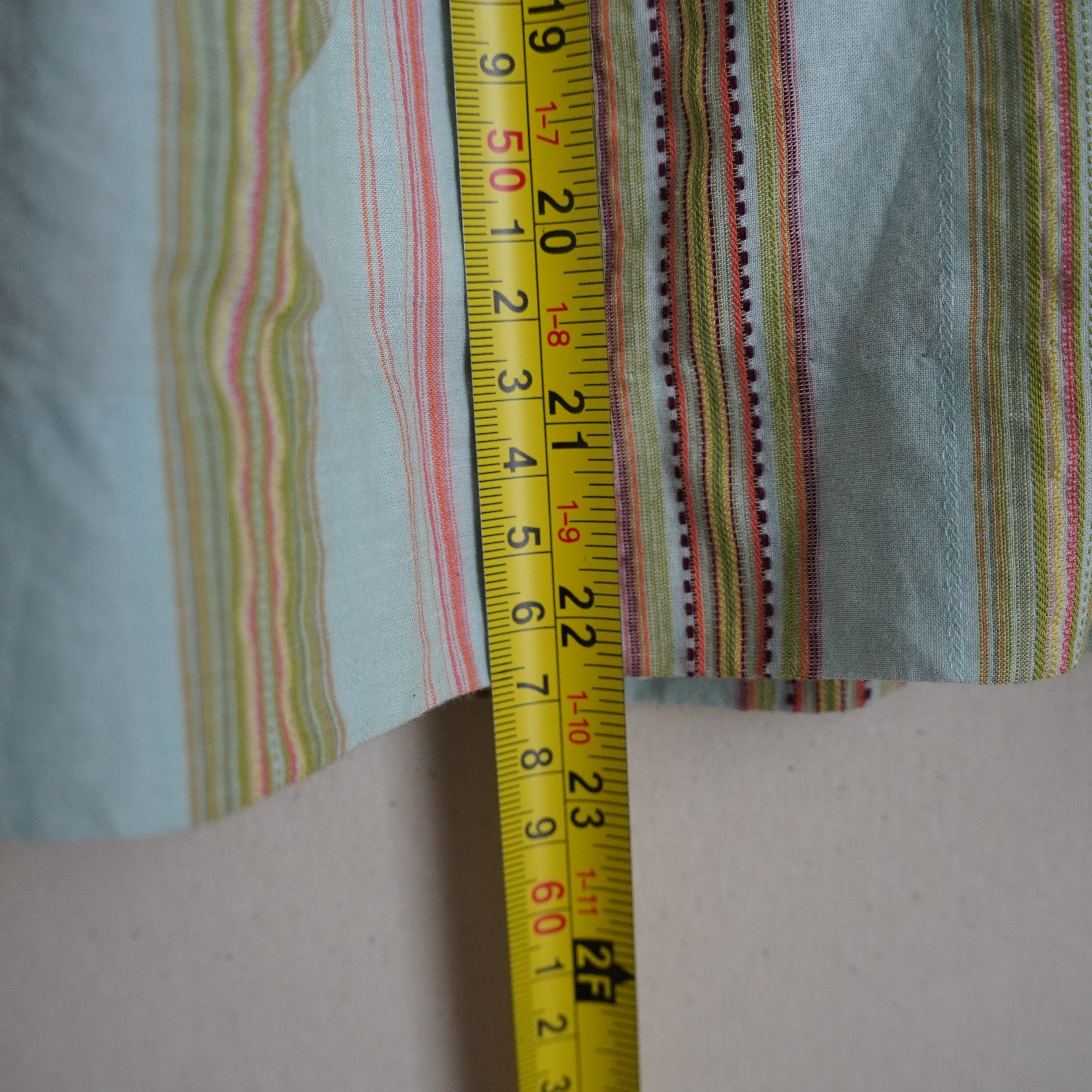 Talbots Petites Pastel Striped Beaded A-Line Skirt | Y2K | Size 6