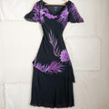 Eva Blue Floral Beaded Dress | Y2K | Size 6