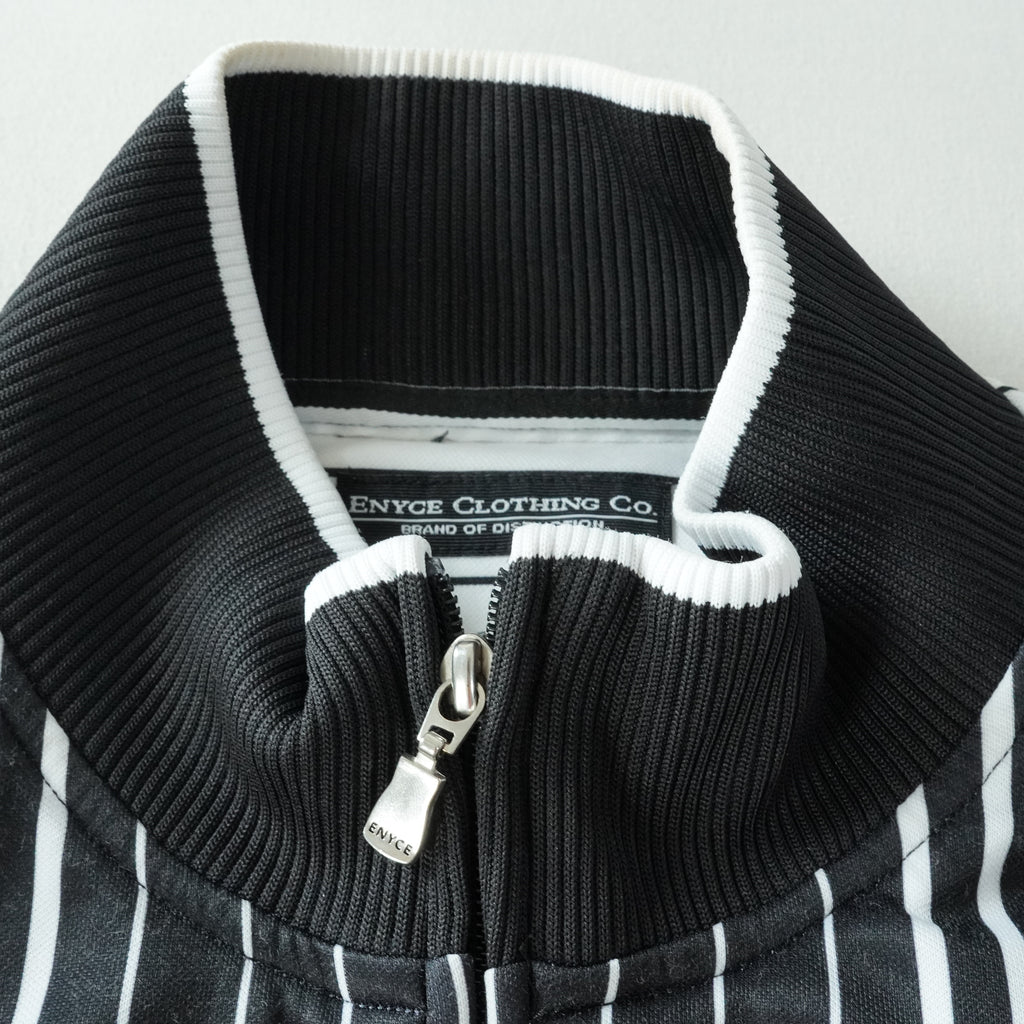 Enyce Black & White Pinstripe Track Jacket XXL Hip Hop Streetwear Y2K