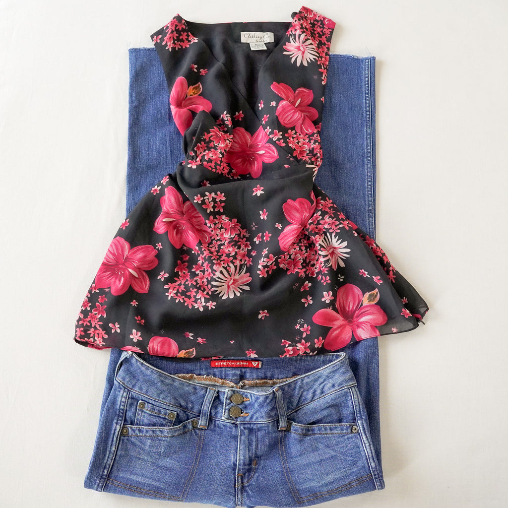 Clothing Co by Notations Floral Blouse | Y2K | Large