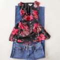 Clothing Co by Notations Floral Blouse | Y2K | Large
