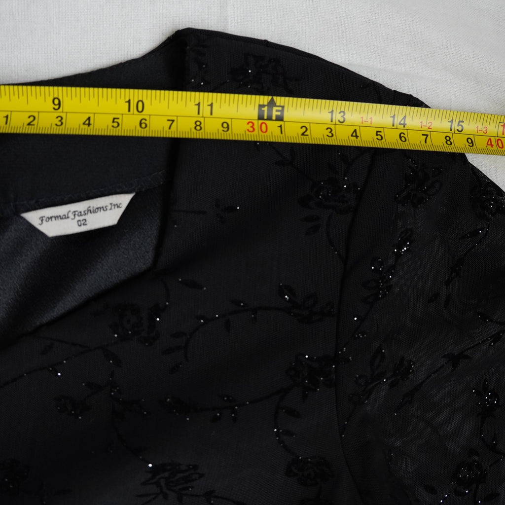 Formal Fashions Inc. Black Evening Gown | Vintage | Size 2