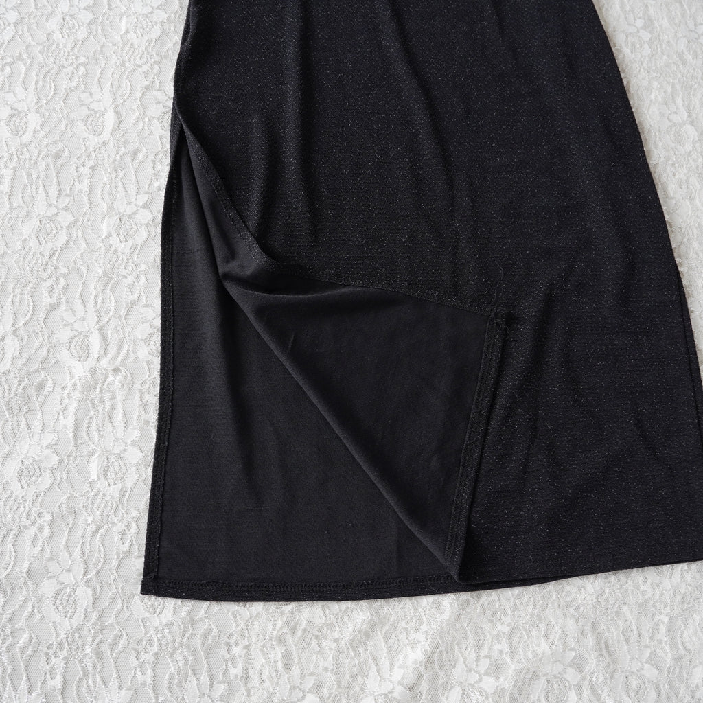 Bebe Sheer Shimmer Cowl Neck Maxi Slip Dress | Y2K | Medium