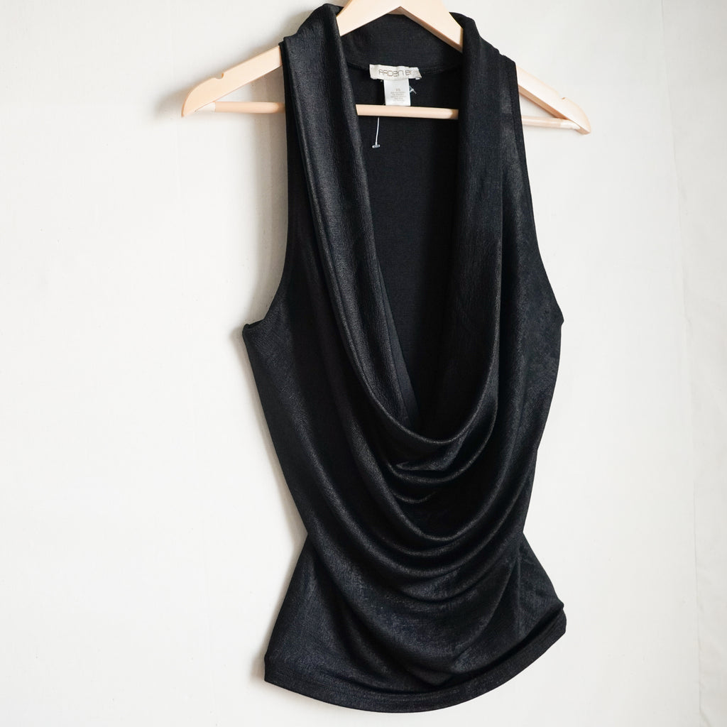 Arden B Black Cowl Neck Sleeveless Top | Y2K | XSmall