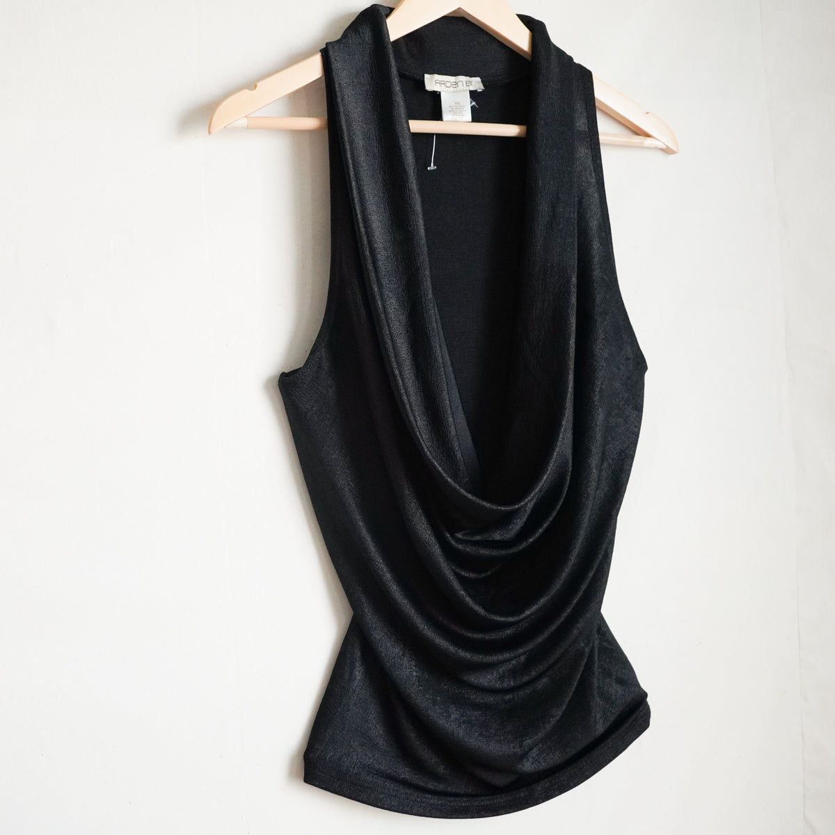 Arden B Black Cowl Neck Sleeveless Top | Y2K | XSmall