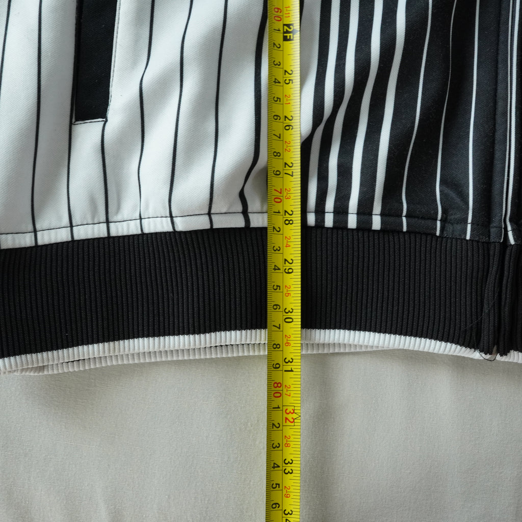 Enyce Black & White Pinstripe Track Jacket XXL Hip Hop Streetwear Y2K