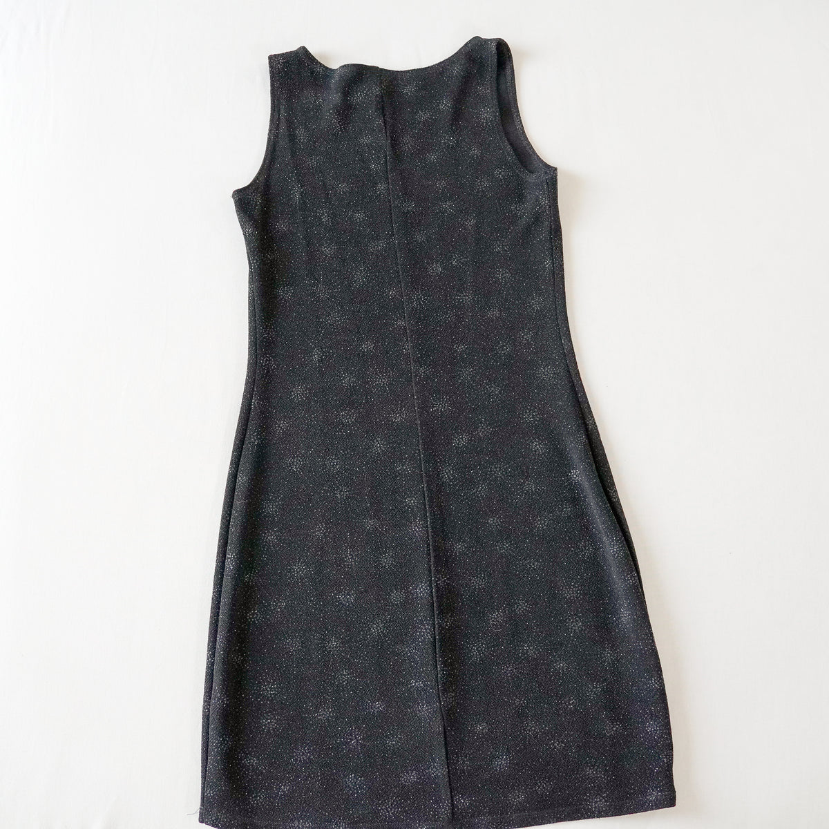 California Concepts Black Metallic Glitter Mini Dress | Y2K | Size Medium
