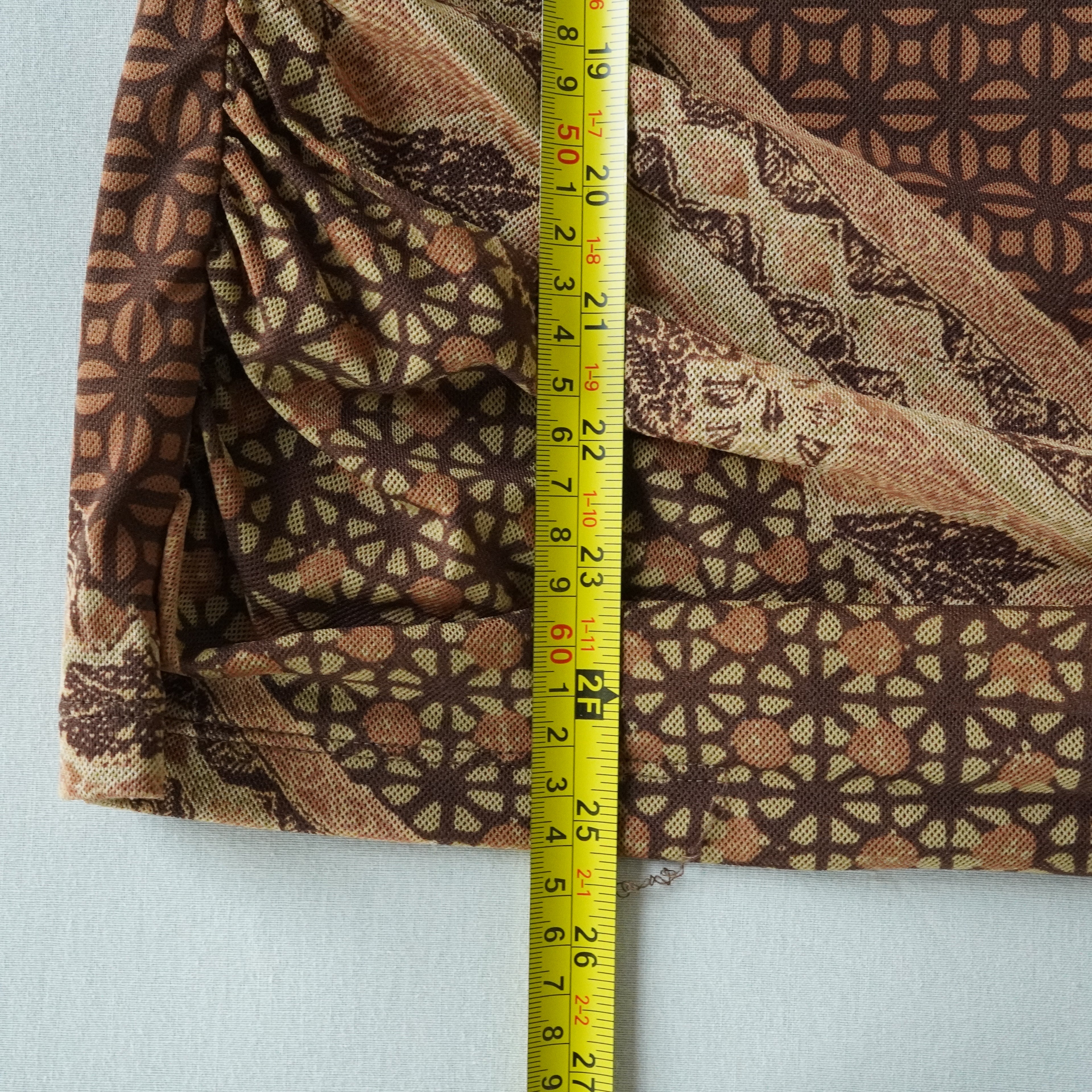 Bandolino Patchwork Print Top | Y2K | Size XL