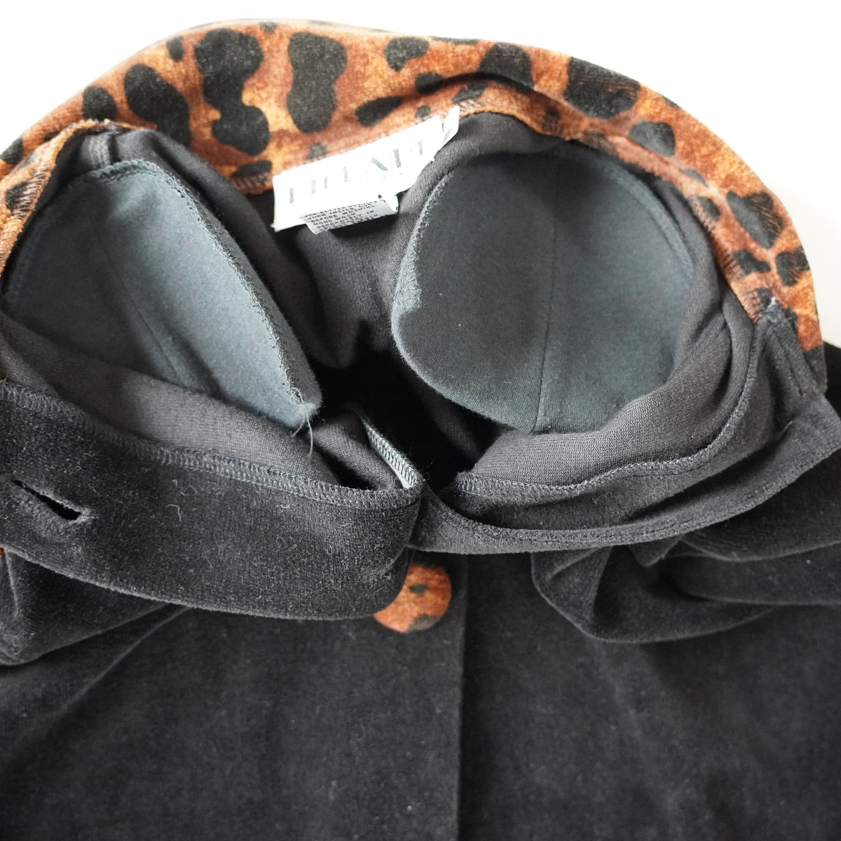 Richard & Company Velour Leopard Trim Jacket | Vintage | Small