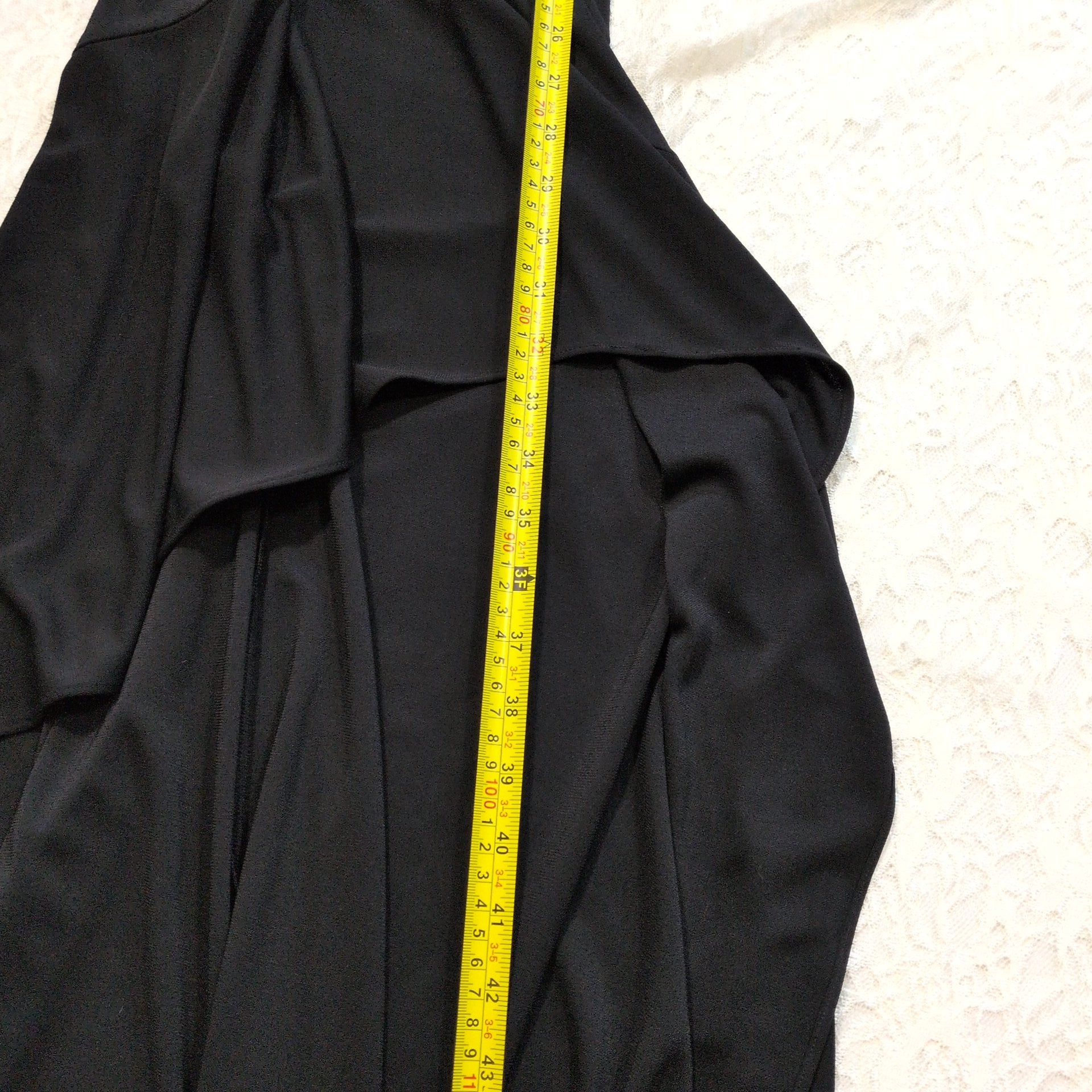 Jovani New York Black Embellished Asymmetrical Dress | Vintage | Size 6