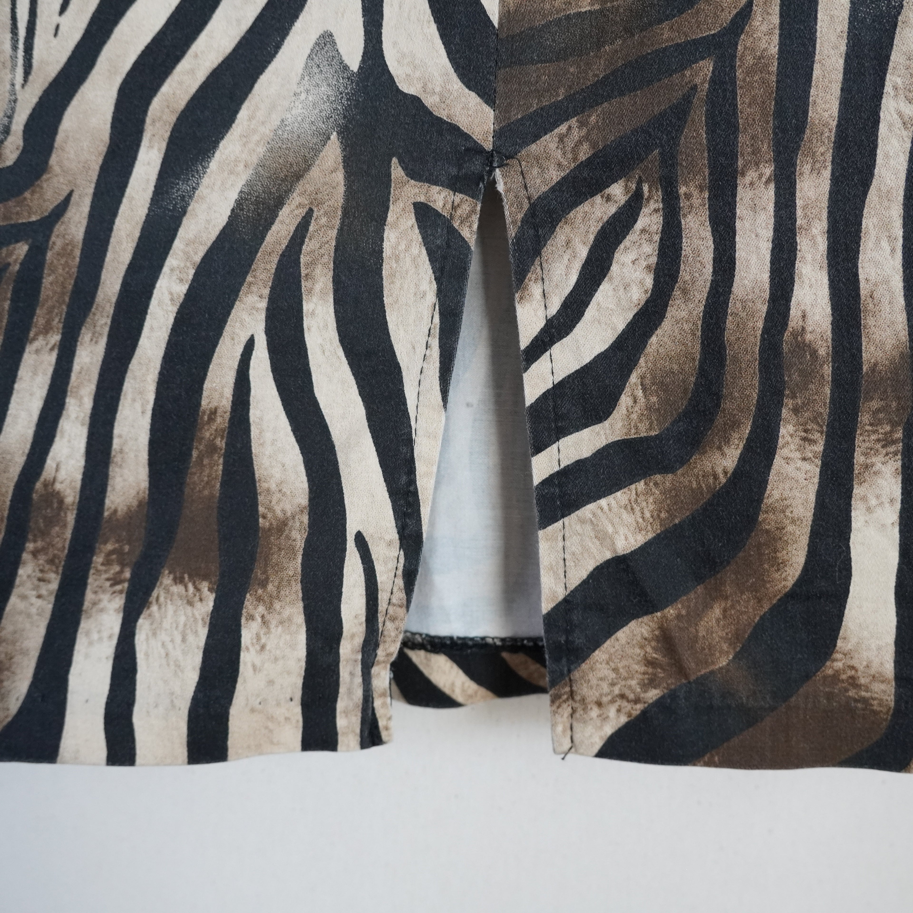 Event Zebra Print High Waist Pencil Skirt | Vintage | Large