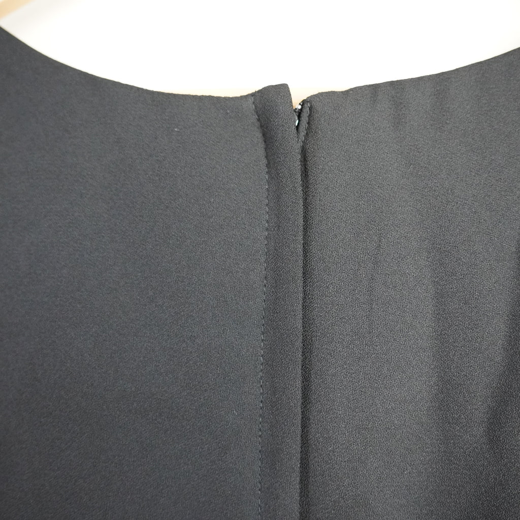 All That Jazz Black Rose Appliqué Mini Dress | Vintage | Size 7/8