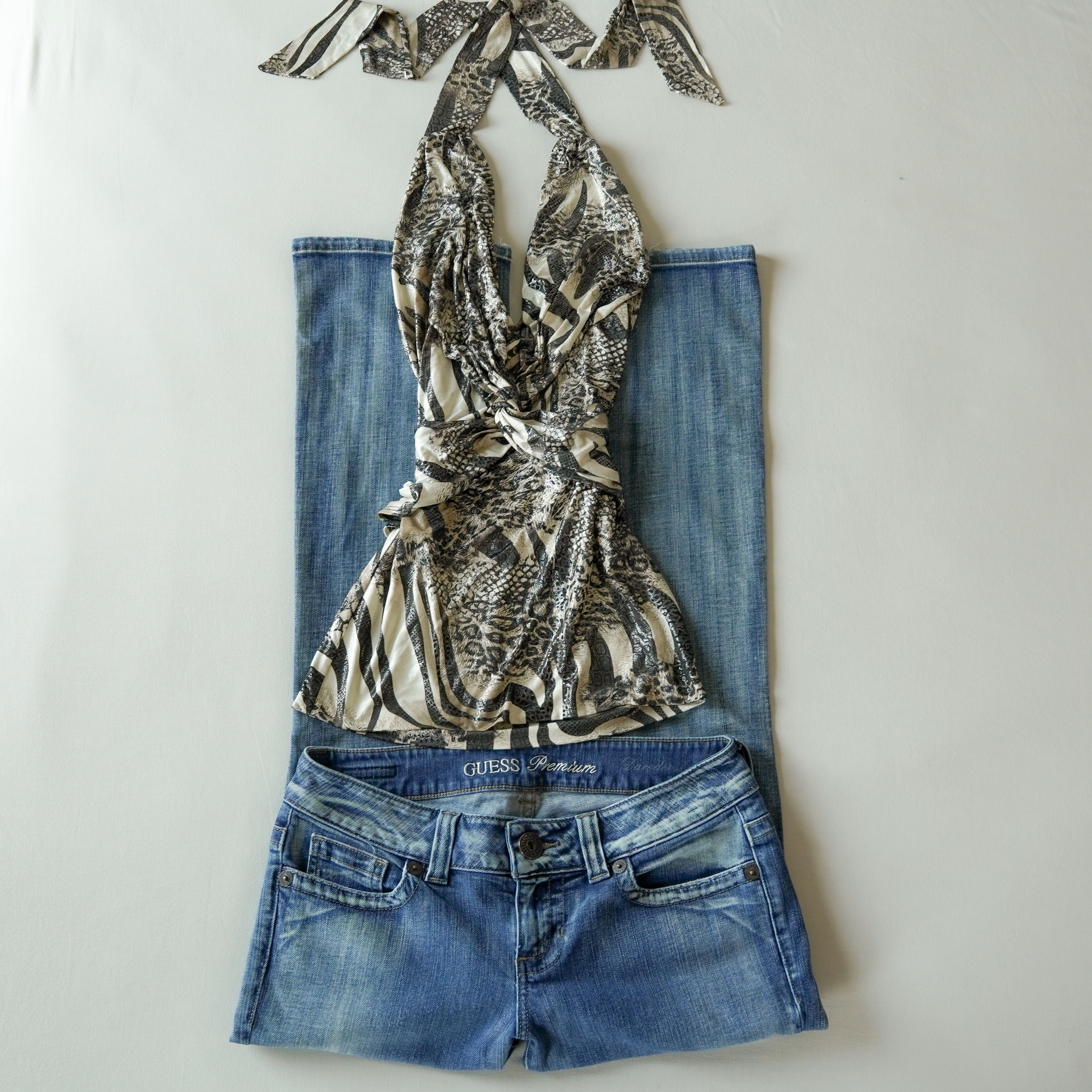 Y2K Animal Print Halter | Y2K | Medium