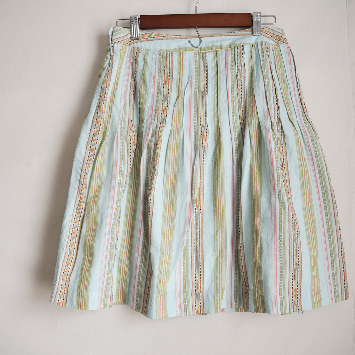 Talbots Petites Pastel Striped Beaded A-Line Skirt | Y2K | Size 6