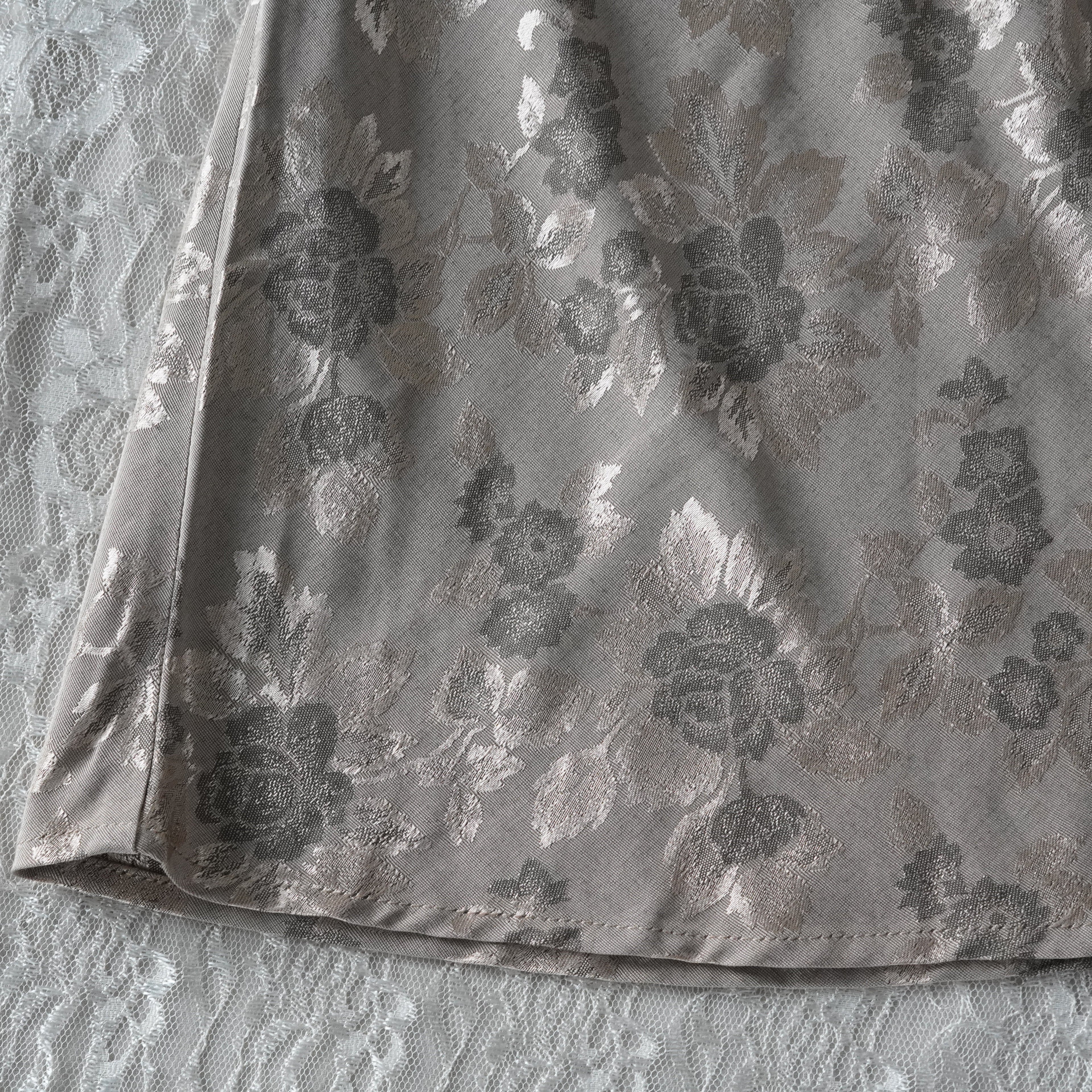CDC Champagne Floral Jacquard Maxi Dress | Vintage | Size 6