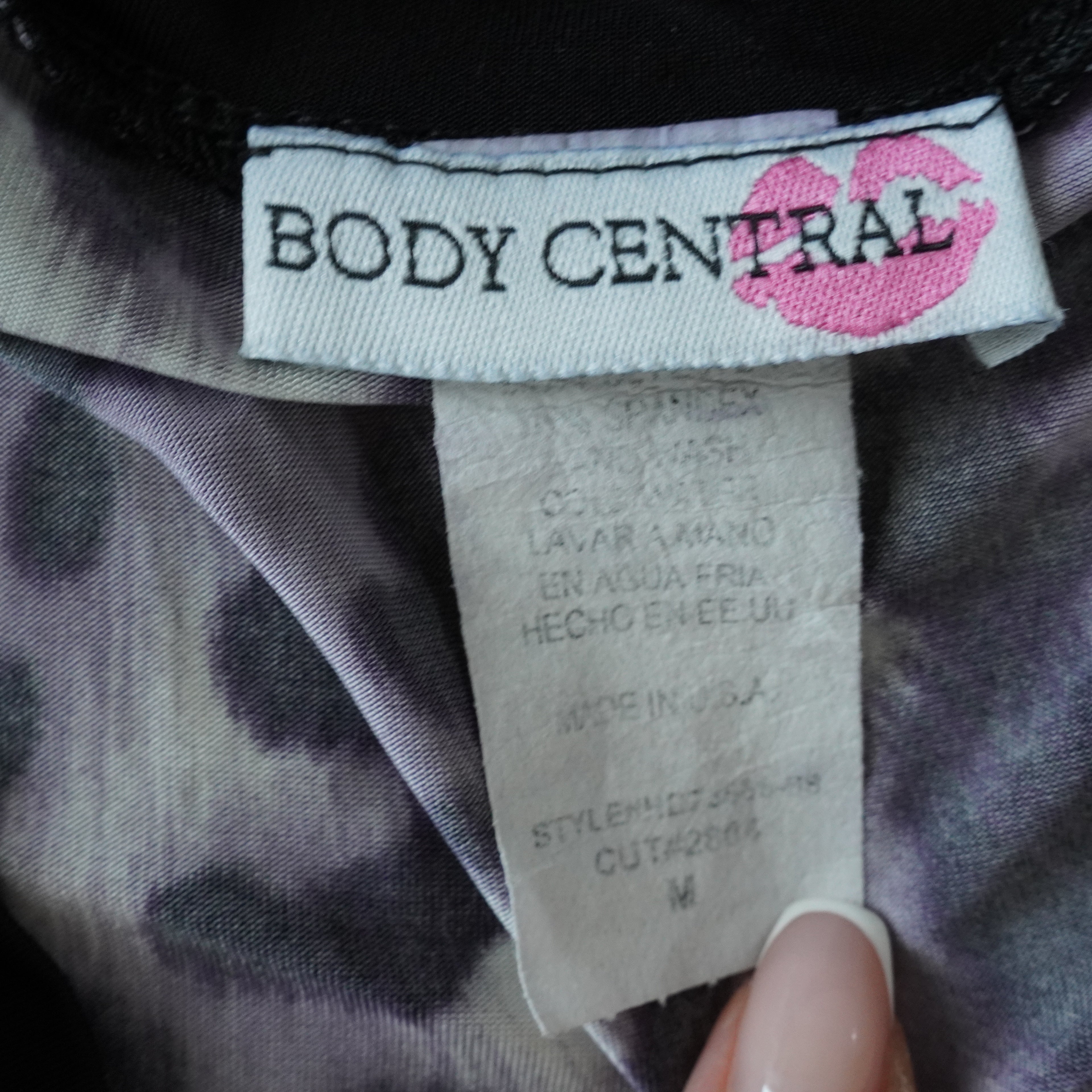 Body Central Animal Print Bell Sleeve Mini Dress | Empire Waist | Made in USA | Medium