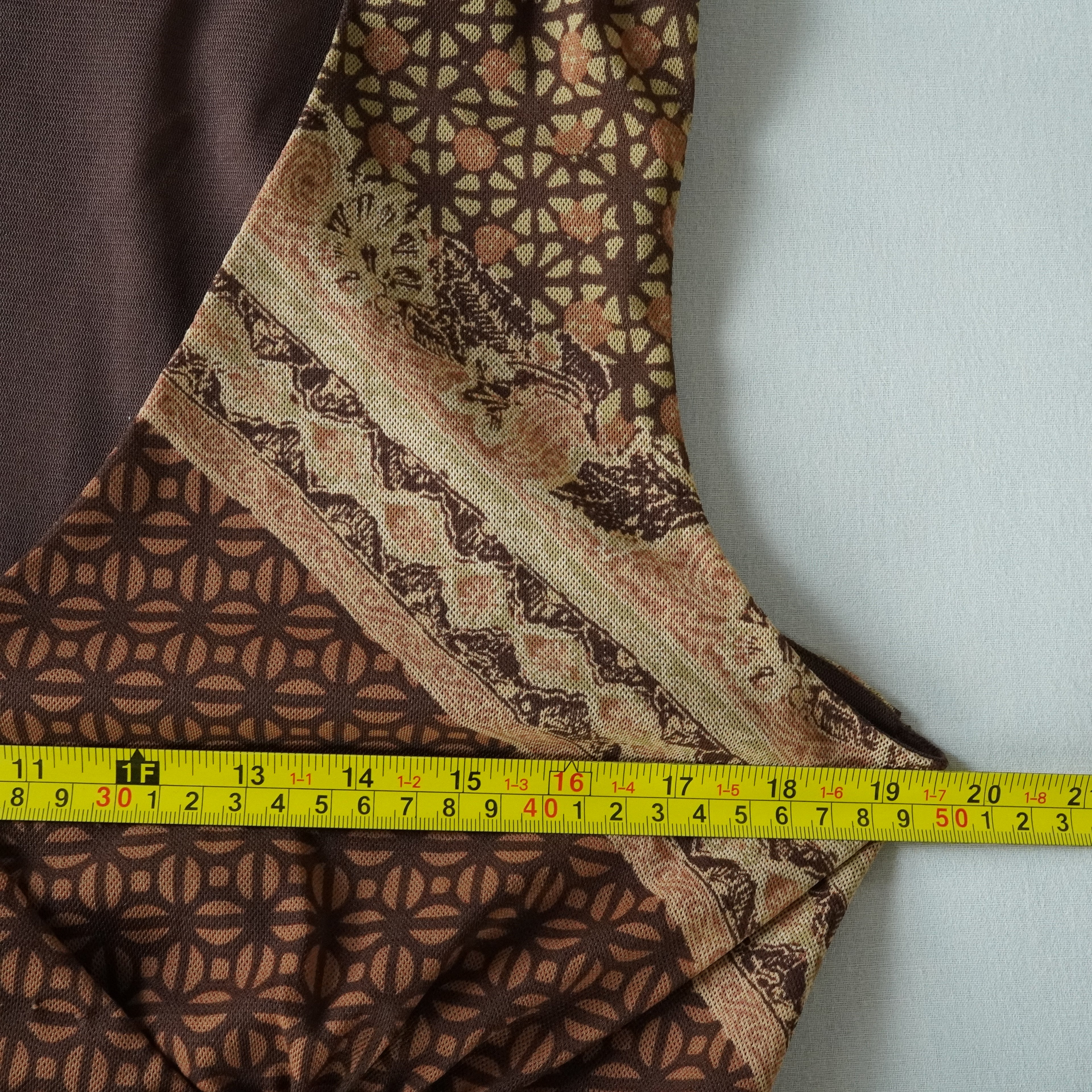 Bandolino Patchwork Print Top | Y2K | Size XL