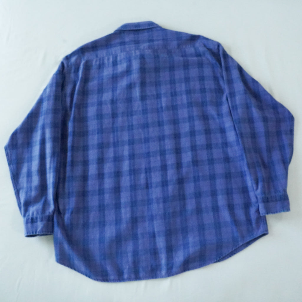 Tommy Hilfiger Plaid Cotton Flannel Button Up Shirt | Vintage | XL