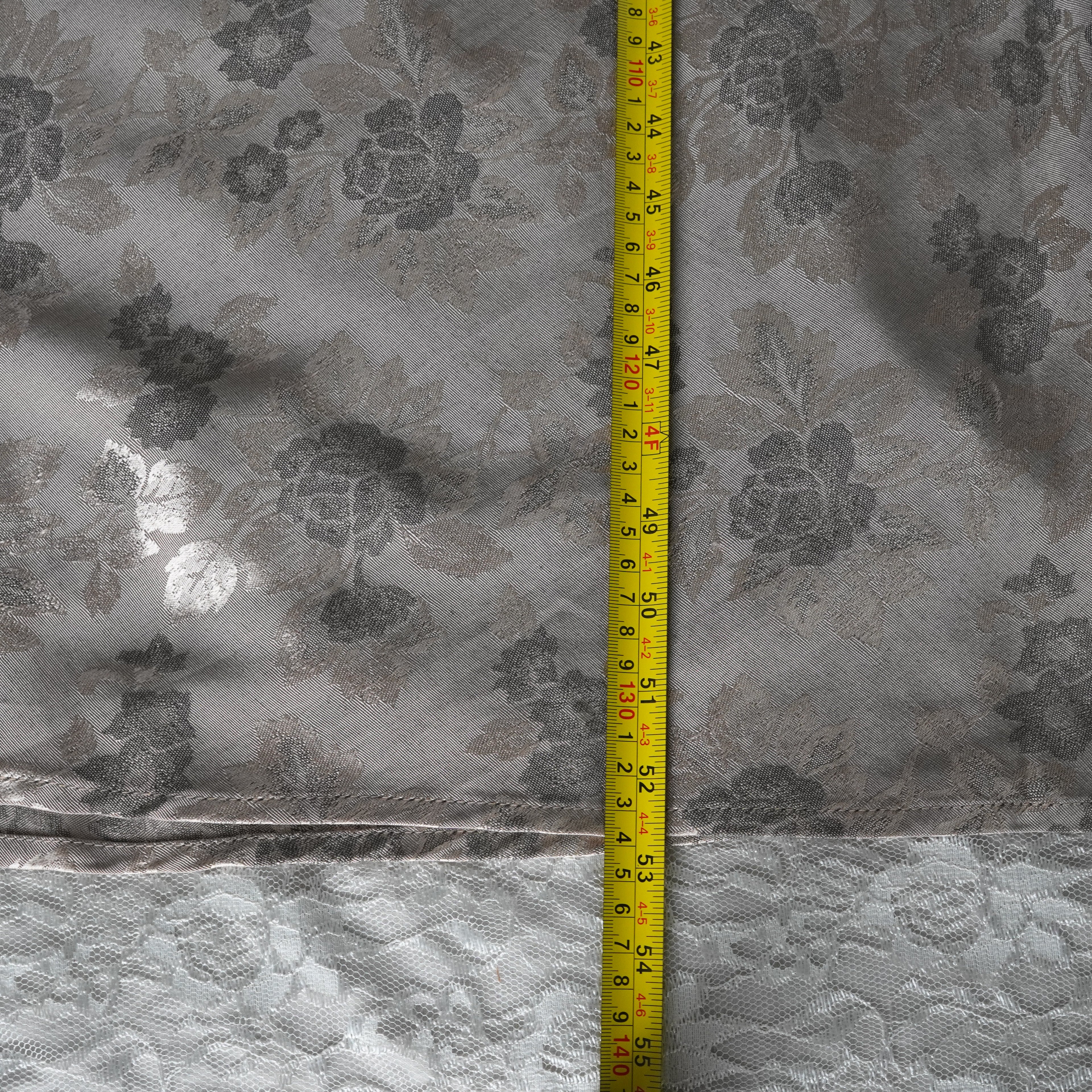 CDC Champagne Floral Jacquard Maxi Dress | Vintage | Size 6