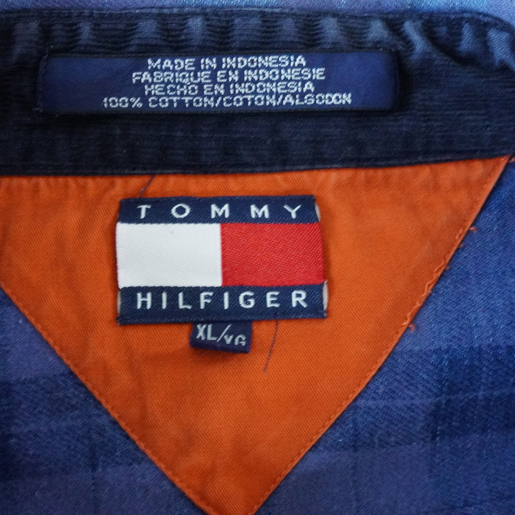 Tommy Hilfiger Plaid Cotton Flannel Button Up Shirt | Vintage | XL