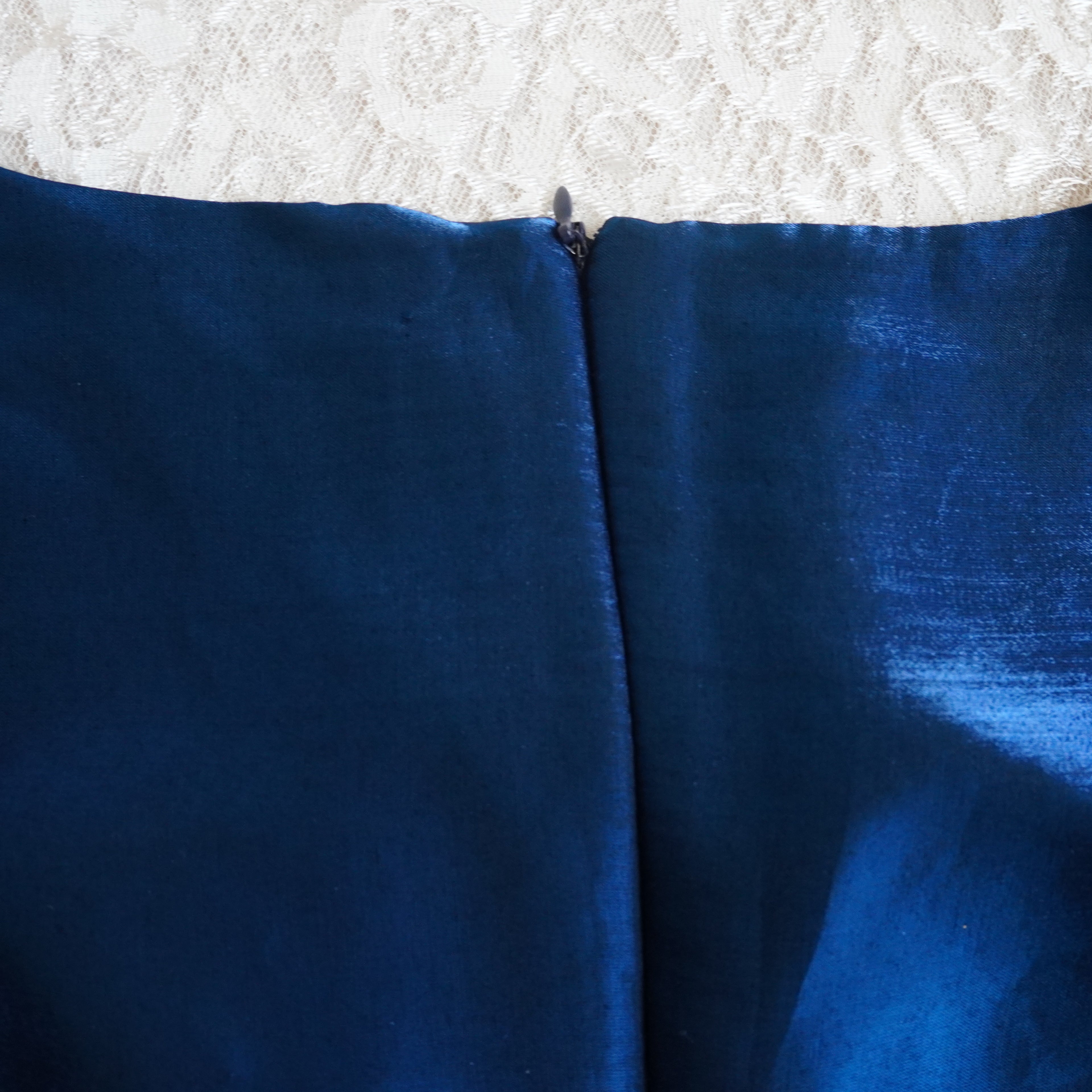CDC Sapphire Blue Shimmer Sheath Dress | Size 6