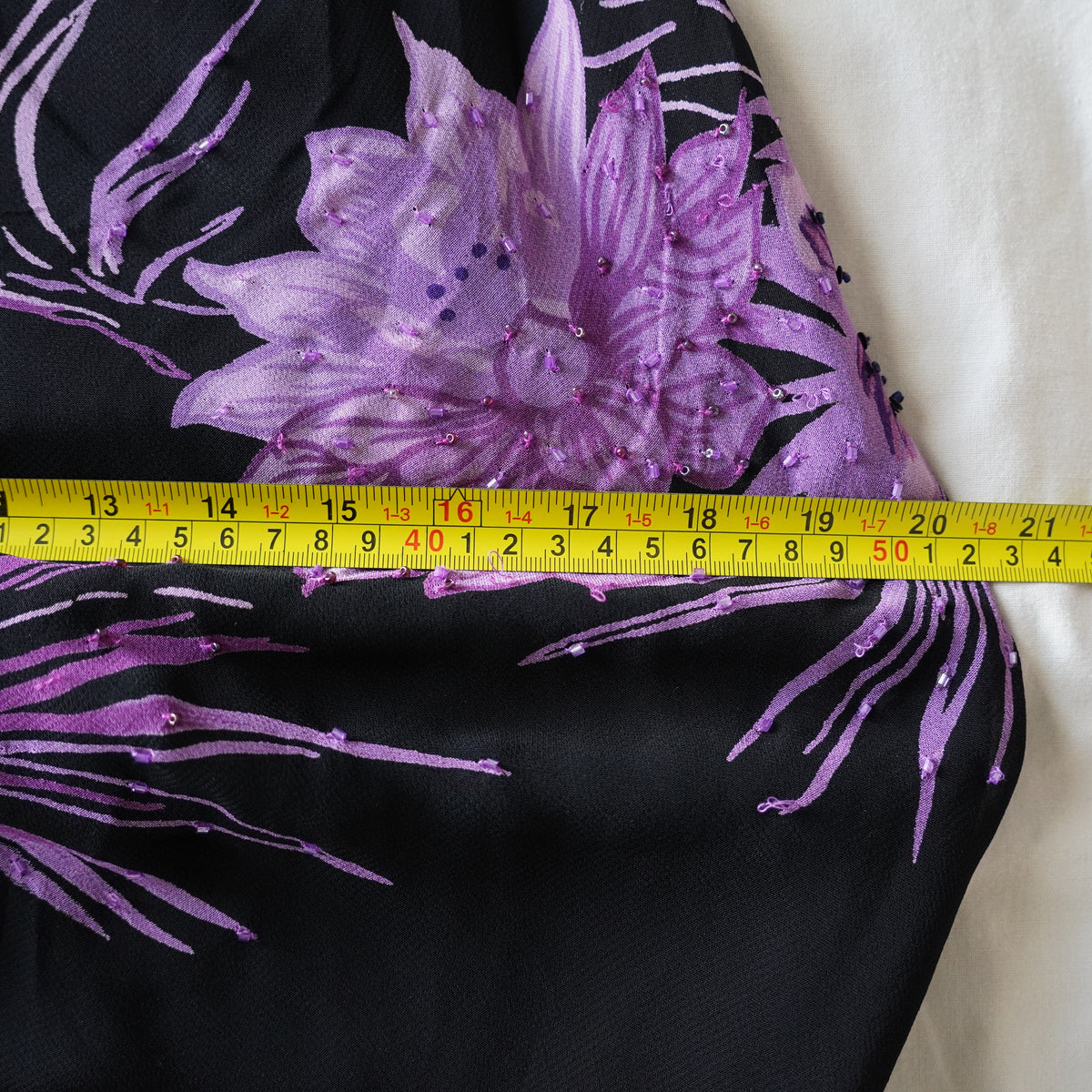 Eva Blue Floral Beaded Dress | Y2K | Size 6