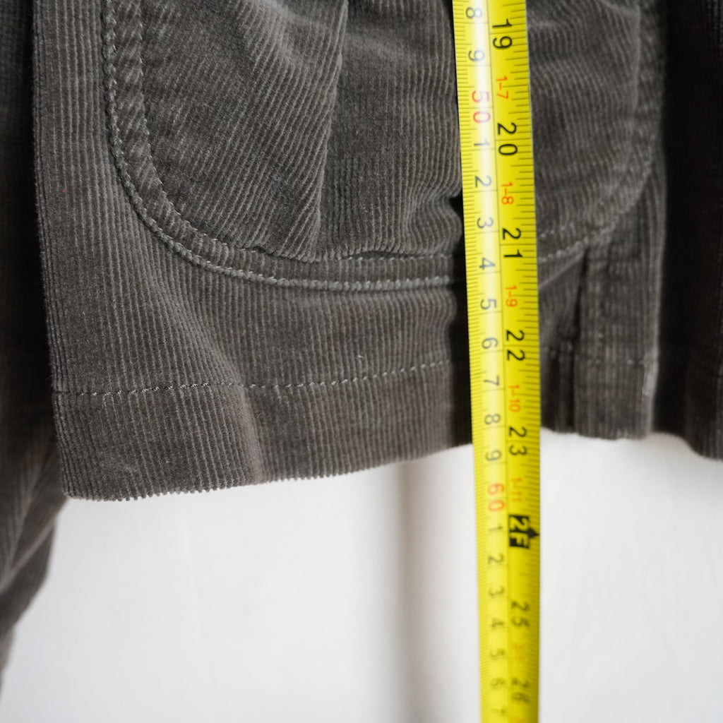 Ambition Corduroy Blazer Jacket Ruffle Trim | Y2K | Large