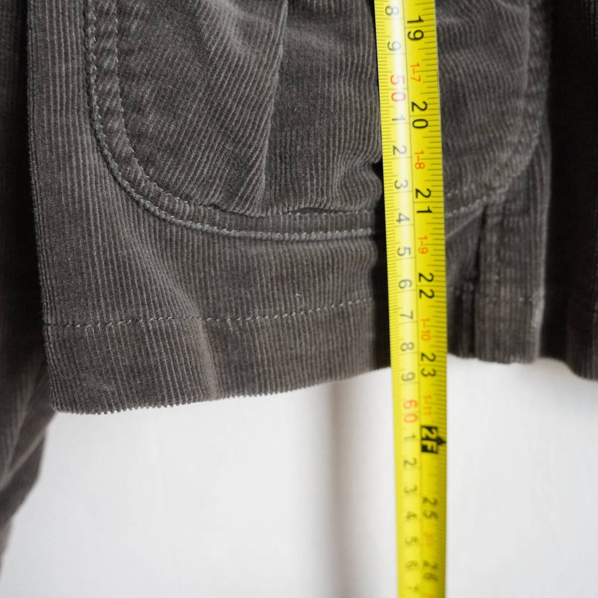 Ambition Corduroy Blazer Jacket Ruffle Trim | Y2K | Large