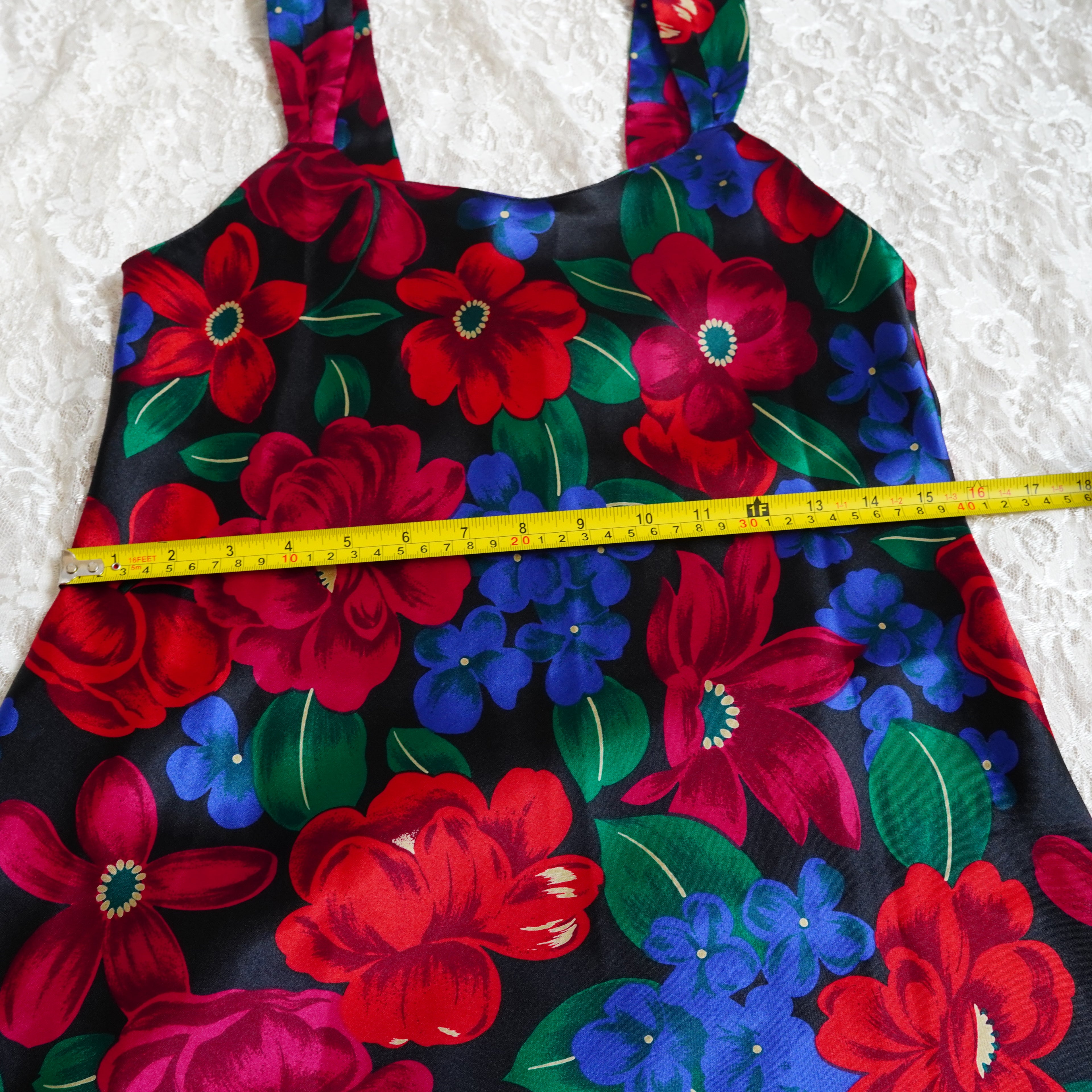 Sedú Satin Floral Mini Slip Dress | Small