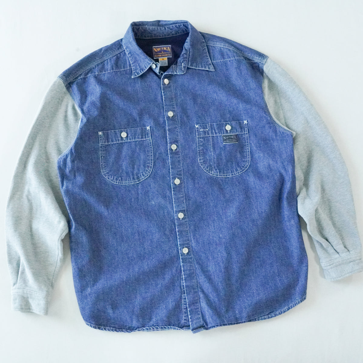 Nautica Marine Denim Co. Denim Sweatshirt | Vintage | XL