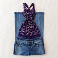 Lipstick Sleeveless Sequin Cami | Y2K | Size S