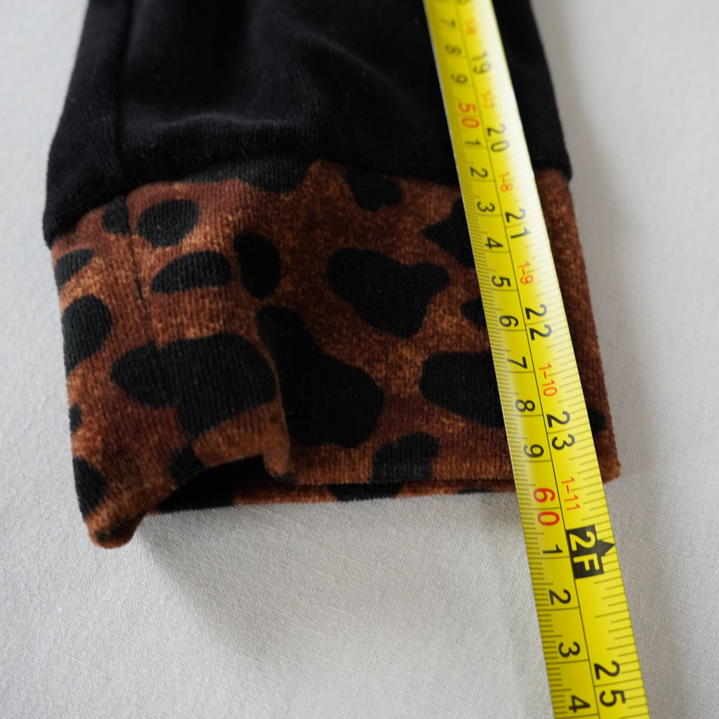 Richard & Company Velour Leopard Trim Jacket | Vintage | Small