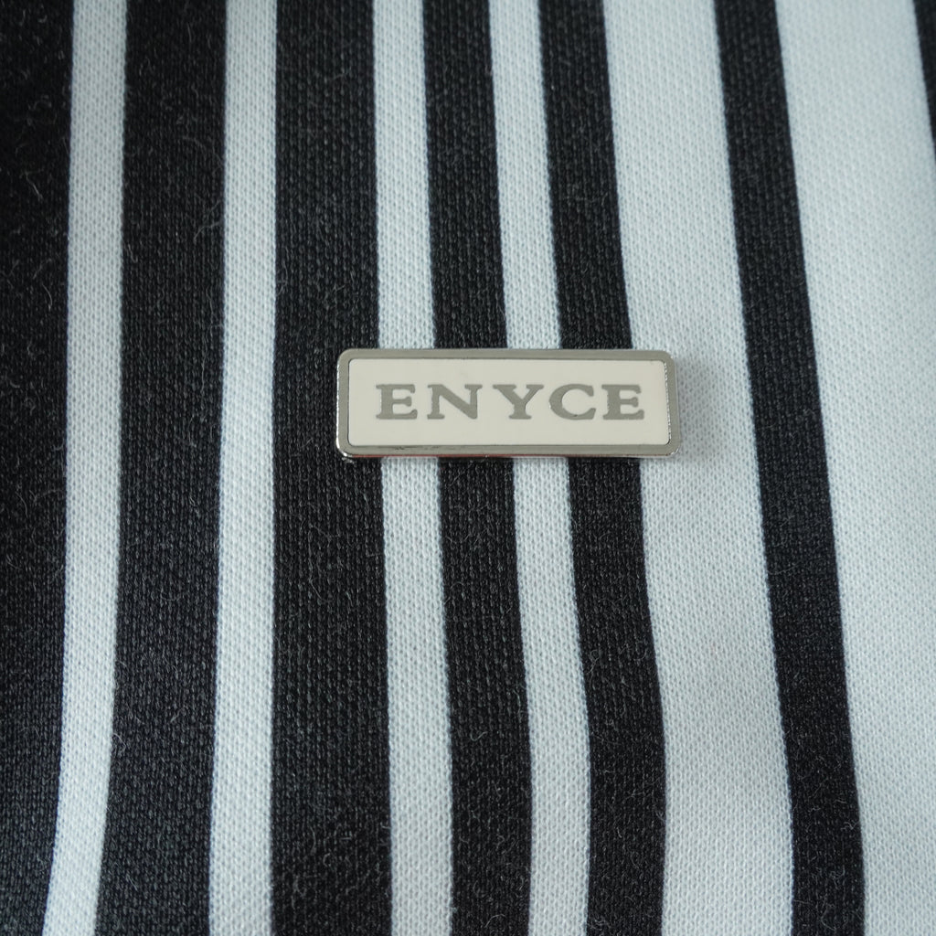 Enyce Black & White Pinstripe Track Jacket XXL Hip Hop Streetwear Y2K