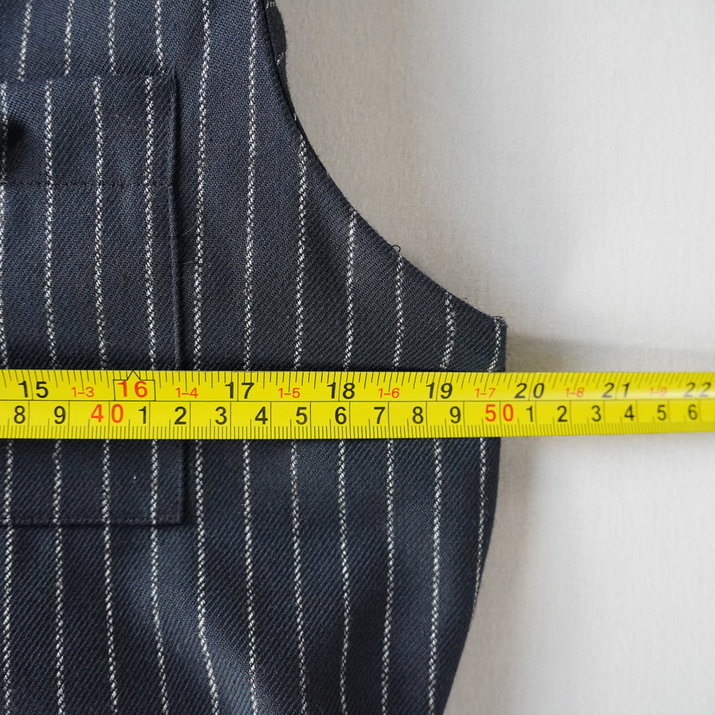 Positive Attitude Pinstripe Button Front Dress | Vintage | 12 Petite