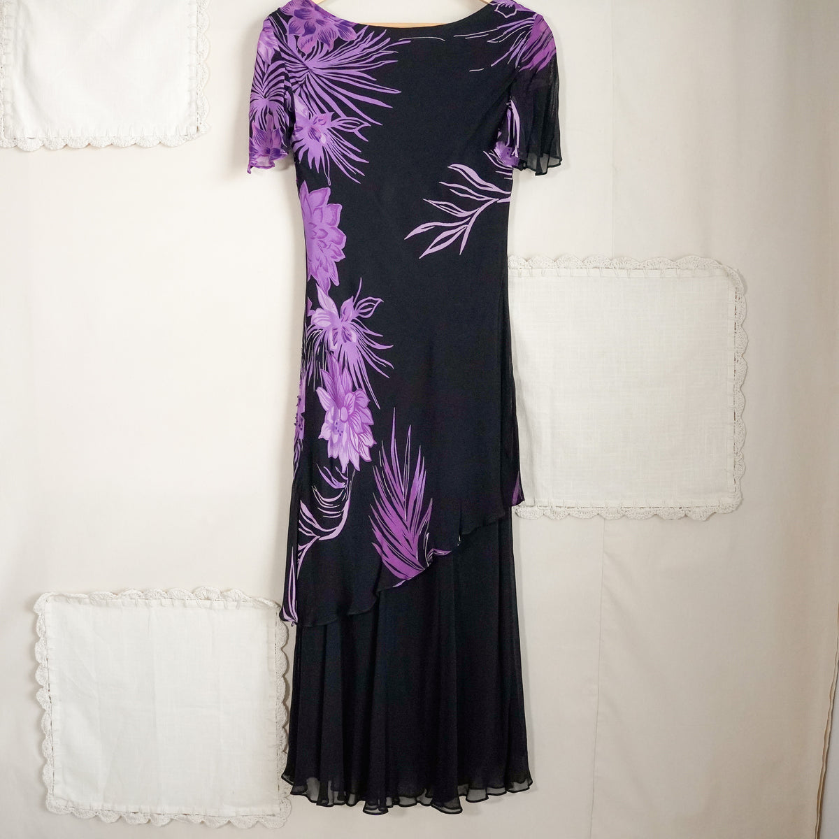 Eva Blue Floral Beaded Dress | Y2K | Size 6