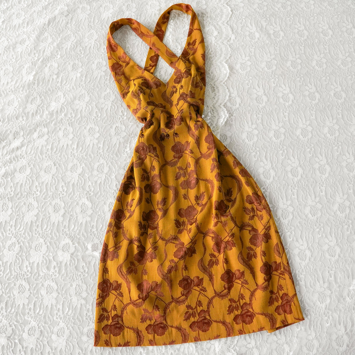Nicole Miller Floral Brocade Dress | Vintage | Size 8